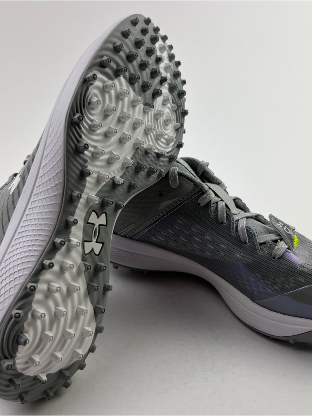 Under Armour UA Yard Turf Mens Size 8.5 Baseball Shoes Grey 3025593-102 - Picture 11 of 12